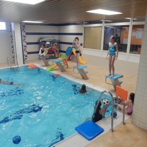 Oddílovka v bazéně