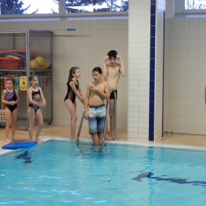 Oddílovka v bazéně