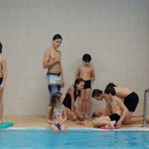 Oddílovka v bazéně