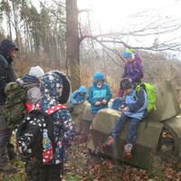 Výprava na Hůrky a přespání v myslivecké chatě