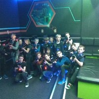 Sršní nocování na Boudě a Laser Game