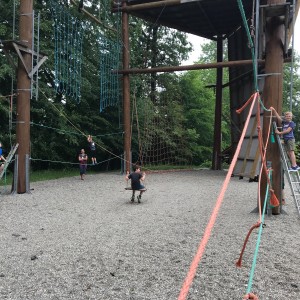 Výprava Lišek do lanového centra