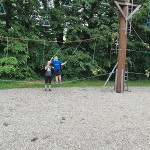 Výprava Lišek do lanového centra