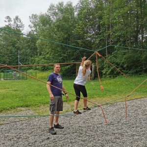 Výprava Lišek do lanového centra