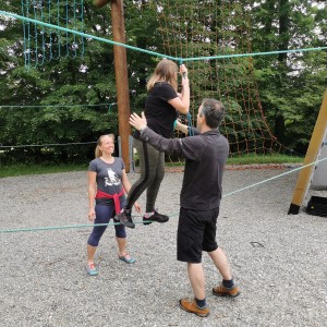 Výprava Lišek do lanového centra