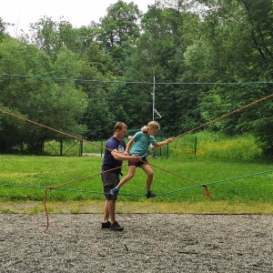 Výprava Lišek do lanového centra