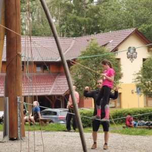 Výprava Lišek do lanového centra