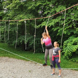 Výprava Lišek do lanového centra
