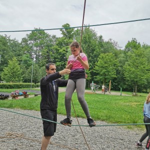 Výprava Lišek do lanového centra