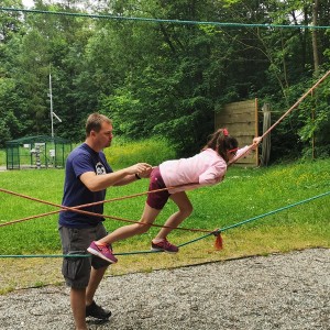 Výprava Lišek do lanového centra