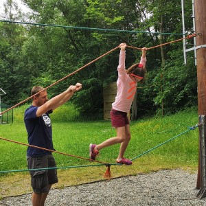 Výprava Lišek do lanového centra