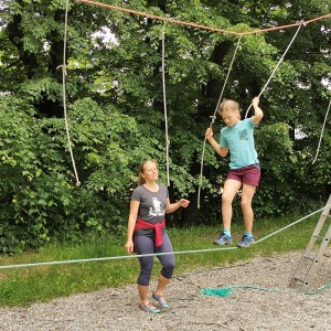 Výprava Lišek do lanového centra