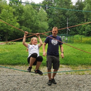 Výprava Lišek do lanového centra