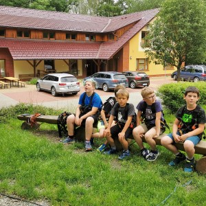 Výprava Lišek do lanového centra