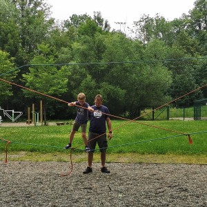 Výprava Lišek do lanového centra