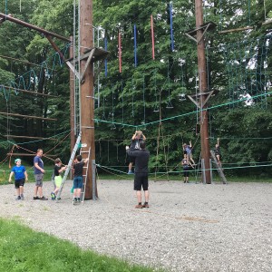 Výprava Lišek do lanového centra