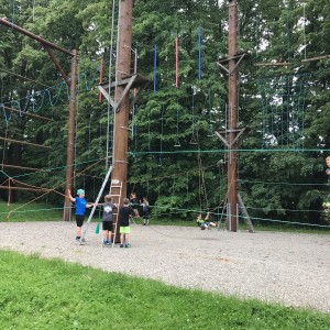 Výprava Lišek do lanového centra