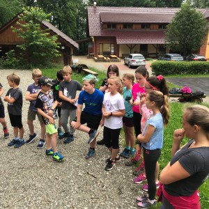 Výprava Lišek do lanového centra