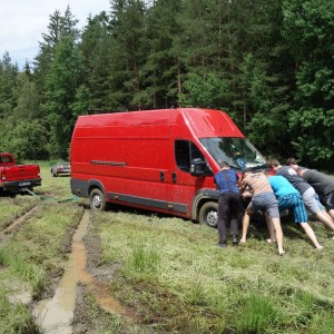 Stavěčka - den první