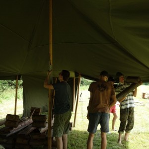 Stavěčka - den první