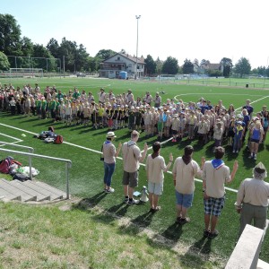 Krajské kolo závodu vlčat a světlušek 2016