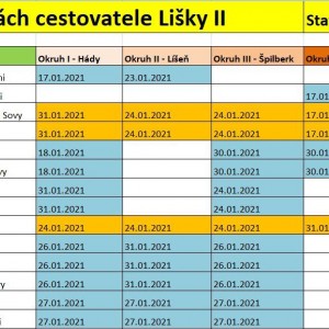 Liška II - průběžný stav