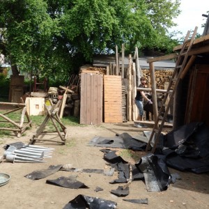 Stavba nového podsadovníku