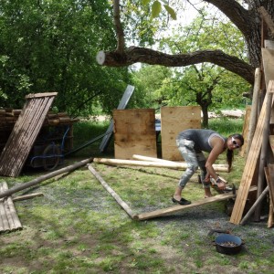 Stavba nového podsadovníku