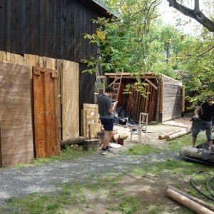 Stavba nového podsadovníku