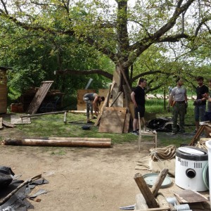 Stavba nového podsadovníku