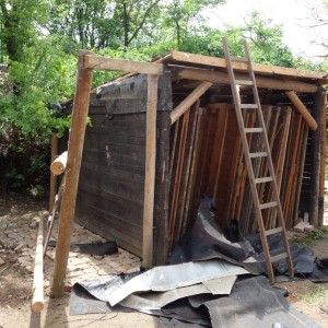 Stavba nového podsadovníku