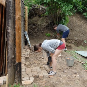 Stavba nového podsadovníku