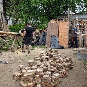 Stavba nového podsadovníku