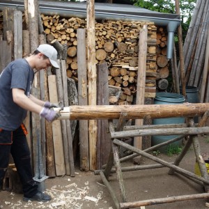 Stavba nového podsadovníku