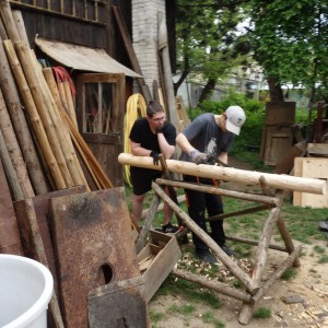 Stavba nového podsadovníku