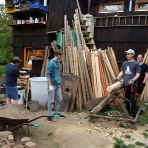 Stavba nového podsadovníku