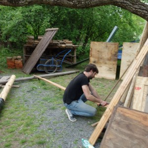 Stavba nového podsadovníku