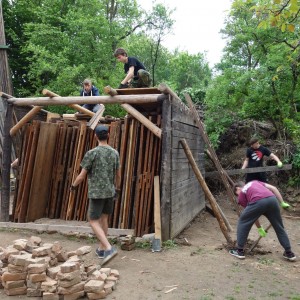 Stavba nového podsadovníku