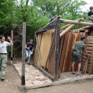 Stavba nového podsadovníku