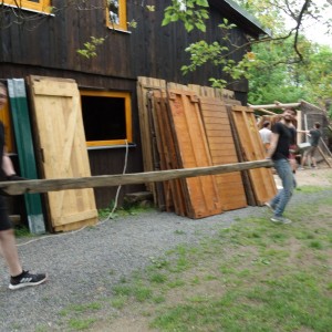 Stavba nového podsadovníku