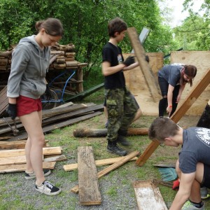 Stavba nového podsadovníku