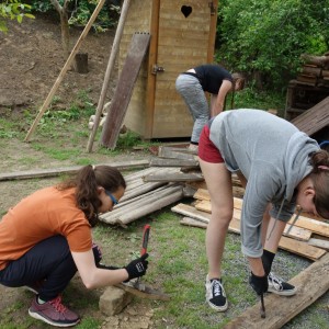 Stavba nového podsadovníku