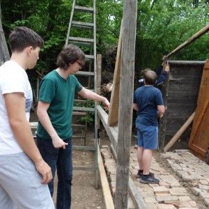 Stavba nového podsadovníku