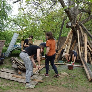 Stavba nového podsadovníku