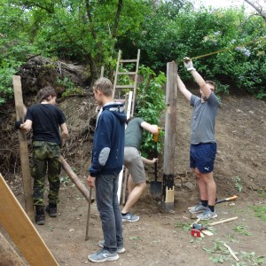 Stavba nového podsadovníku