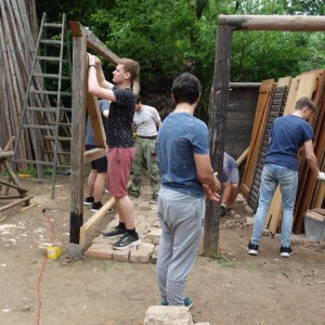 Stavba nového podsadovníku