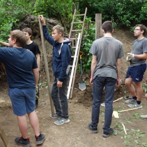 Stavba nového podsadovníku