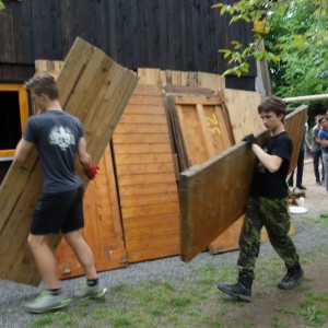 Stavba nového podsadovníku