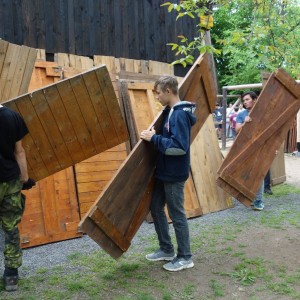 Stavba nového podsadovníku