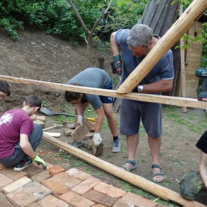 Stavba nového podsadovníku